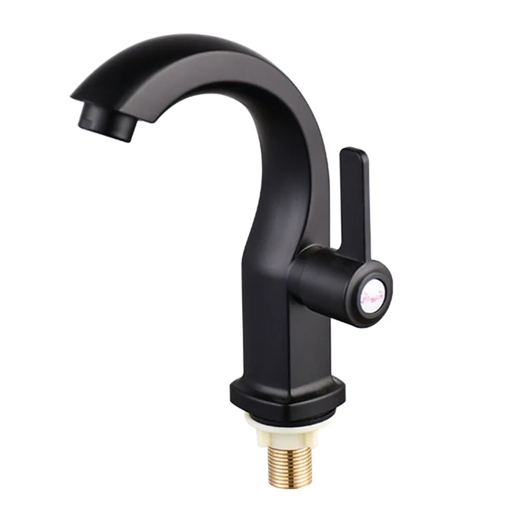 Durable Single Cold Bathroom Taps Valve Quick Open Basin Faucet Wash Sink Tap