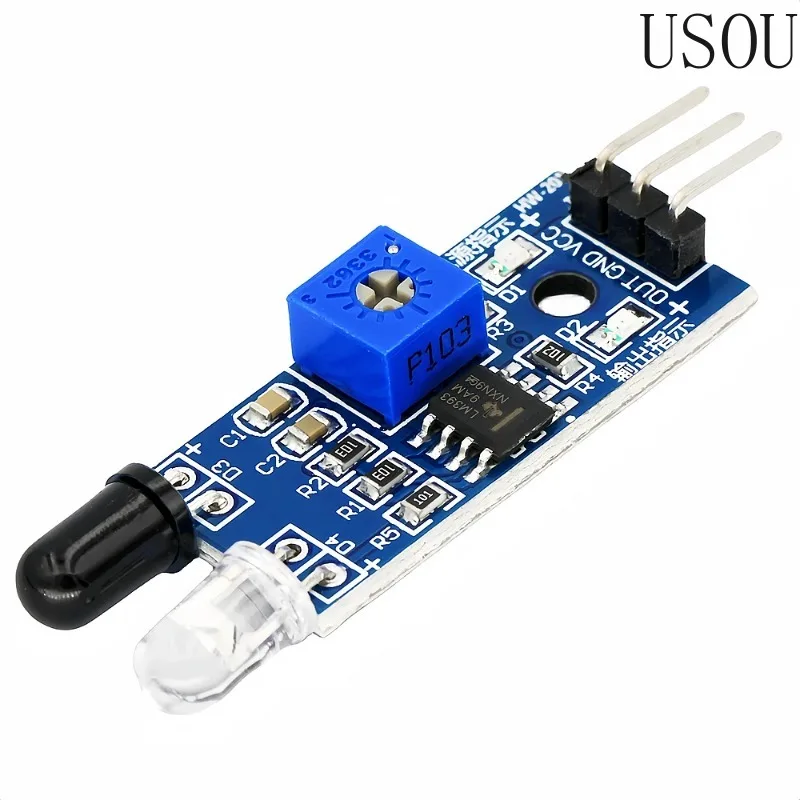 5-10PCS IR Infrared Obstacle Avoidance Sensor Module Smart Electronics for Arduino Smart Car Robot 3Pin Reflective Photoelectric