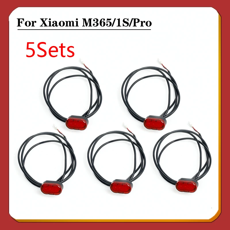 5 Pcs High Quality Electric Scooter Waterprooof Warning Light LED Tail Light Brake Light Parts For Xiaomi M365 Pro 2