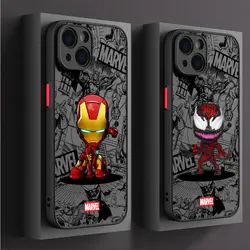 Capa de super-herói Marvel para iPhone, Cute Soft Cases, iPhone XS, X, 13 Pro Max, XR, 12 Mini, 14, 15 Plus, 7, 6S Plus, 8 SE, 11, 14, 15 pro máximo, 13