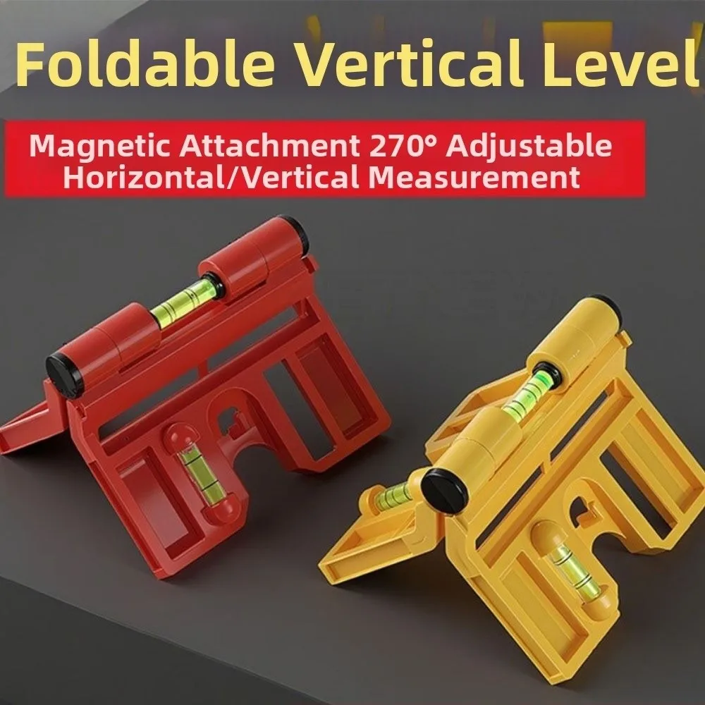 Folding Spirit Level Meter 270 Degree Adjustable Professional Post Leveler Tool Durable Multi-functional Angle Gauge