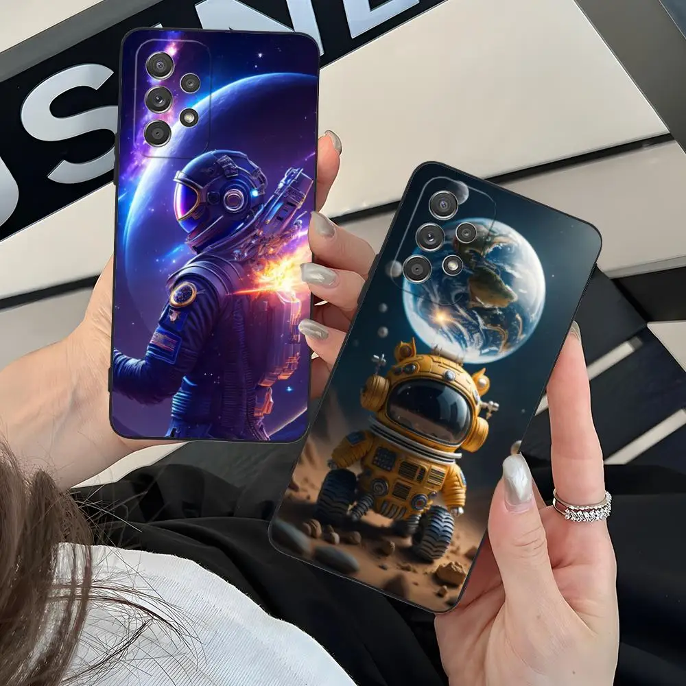 

Милый чехол для телефона с космонавтом для Samsung Galaxy A56 55 54 53 52 51 36 35 34 23 16 15 5G, красочный, красивый чехол