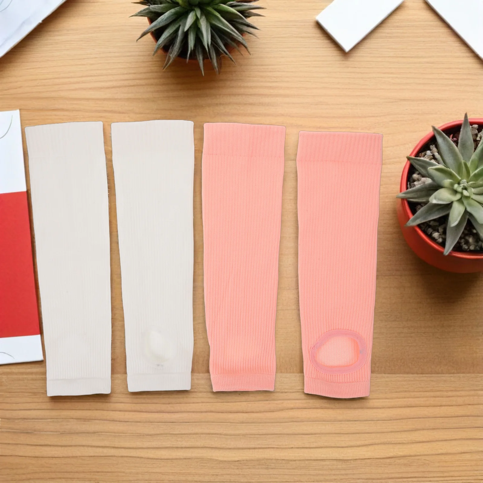 

4Pairs Compression Calf Socks Open Toe Breathable Running Fitness Support Stockings Women Sports Compression Sleeves