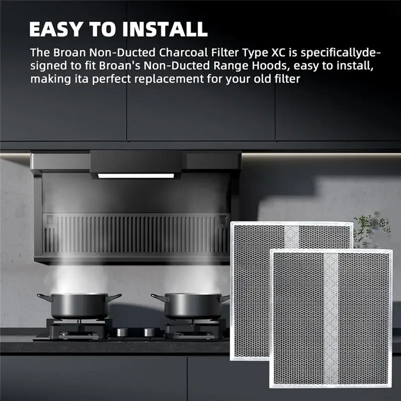 AB46-HPF36 Charcoal Filter Non-Ducted Charcoal Filter,Grease Filters Type XC For S97020466 Range Hood Filter Parts Accessories 2