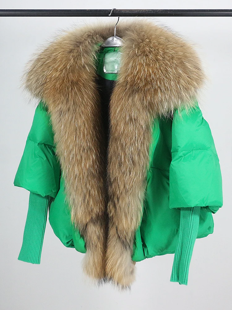 Lose Natürliche Echt Fox Pelz Kragen Mantel Dicke Neue Europäische Mode Weiße Ente Unten Jacke Winter Frauen Warme Luxus Oberbekleidung – Detail 37