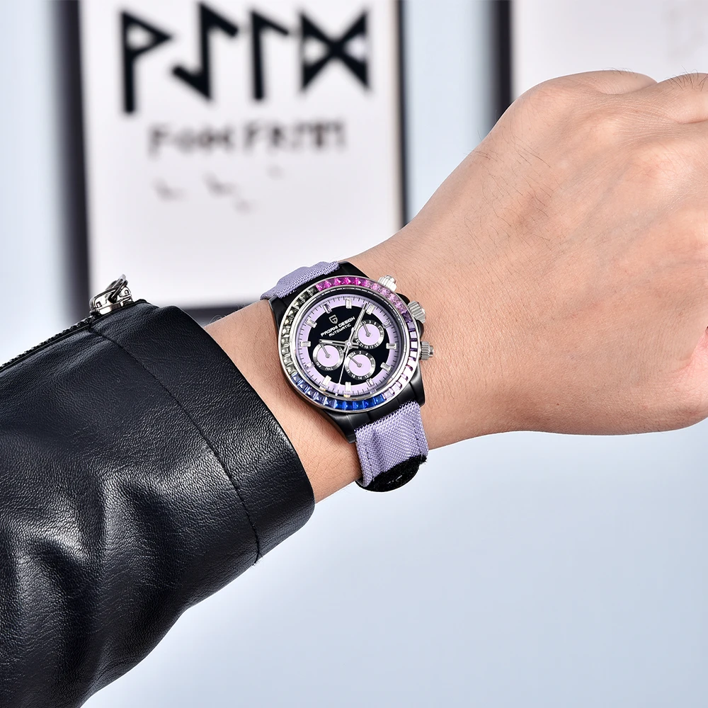 PAGANI DESIGN New 40MM Rainbow Circle Luxury Men's Watch Multi functional Automatic Watch Men's Sapphire Glass Waterproof