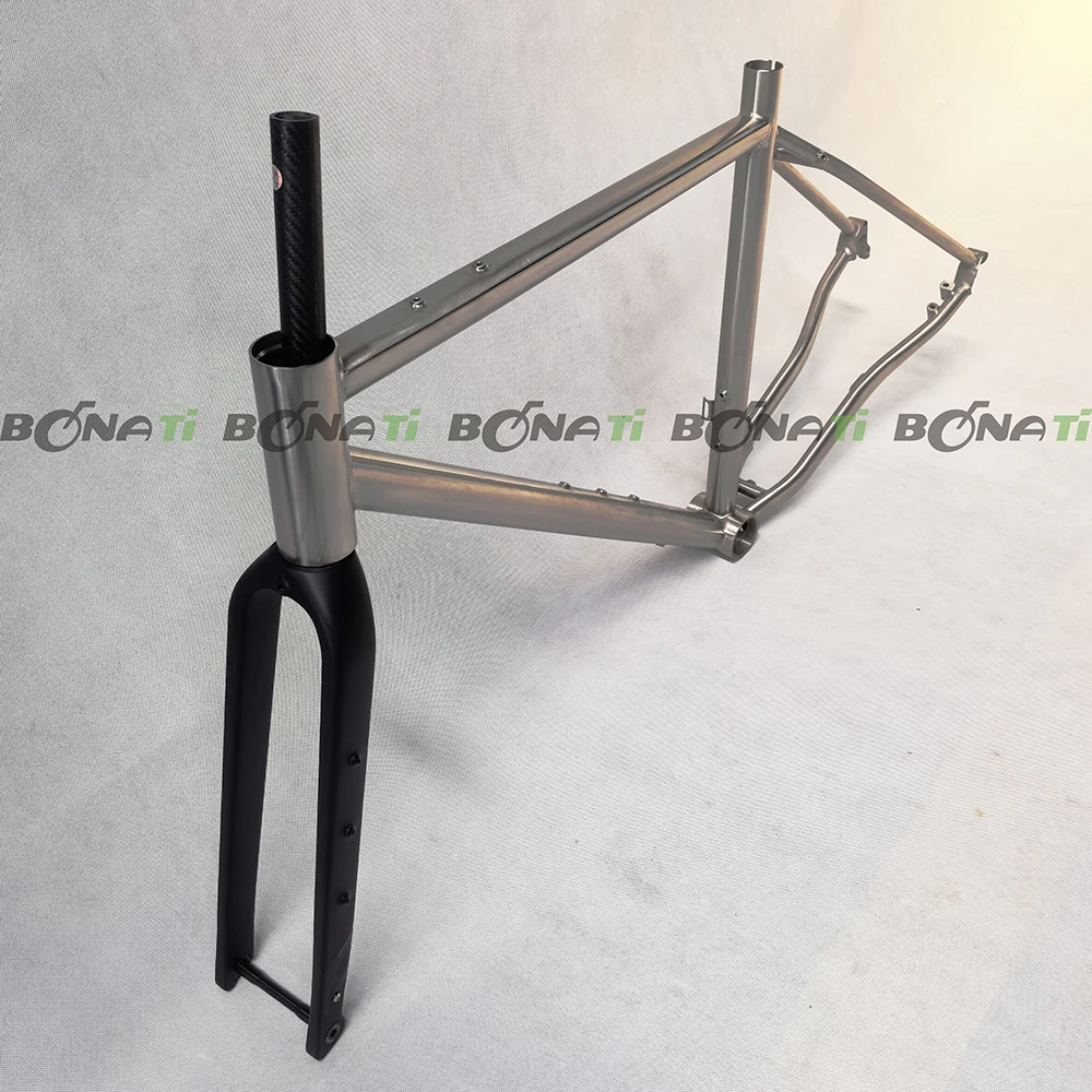 Titanium Gravel Bike Frame, Road Bicycle, Flat Mount, Disc Brake, Cyclecross