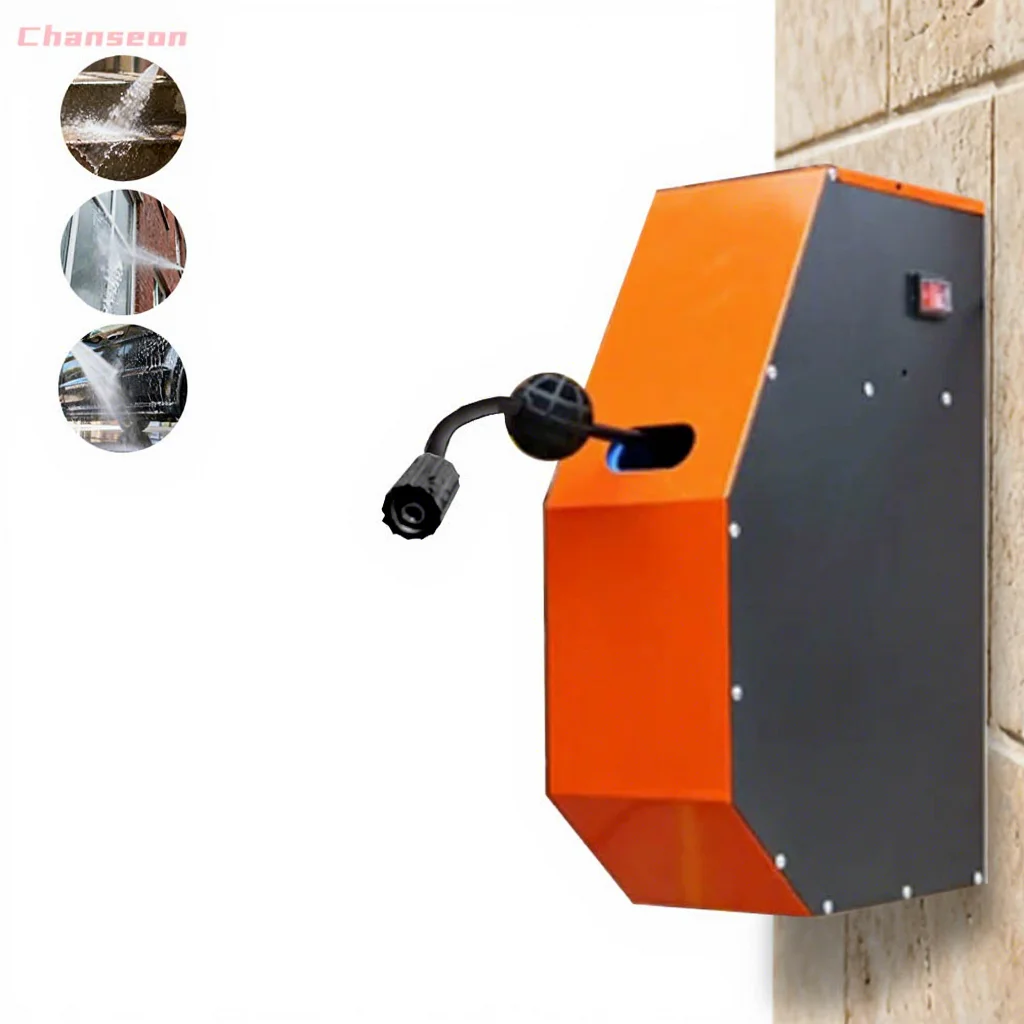 Outdoor Car Wash Retractable Wall-mounted Retractable High Pressure Cleaner Car Washer Machine Water Gun Hose Nozzle