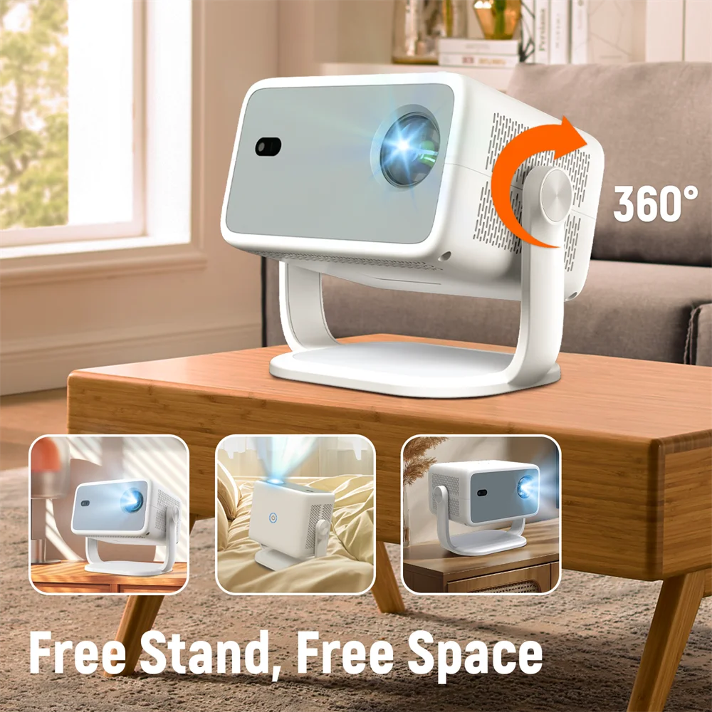 Projektor Velec TP350 650 ANSI 4K HD 1080P Android 13 Auto Focus Wifi6 BT5.2 Przenośny Projektor do Użytku Zewnętrznego Smart Home Theater