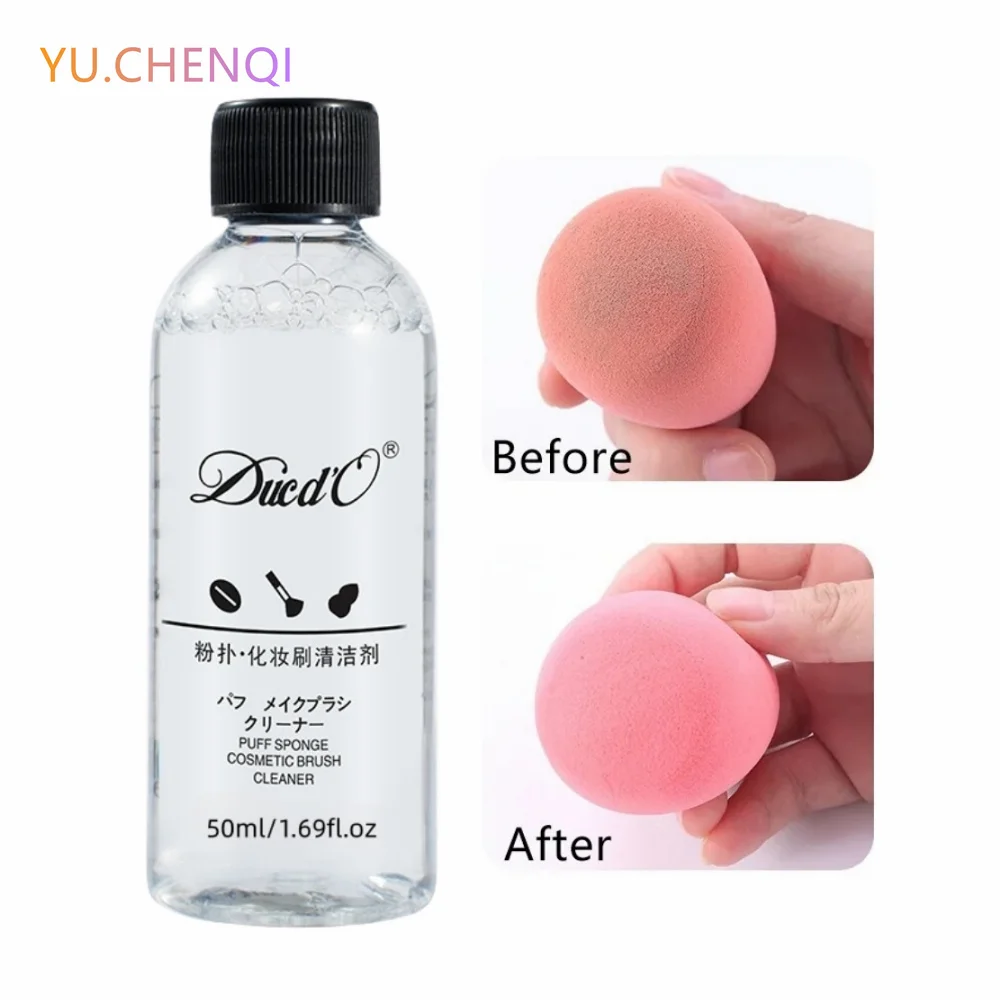 50Ml Make-Up Borstel Poeder Puff Reinigingsmiddel Make-Up Spons Reiniging Vloeibare Schoonheid Ei Schoonmaken Professionele Make-Up Tools