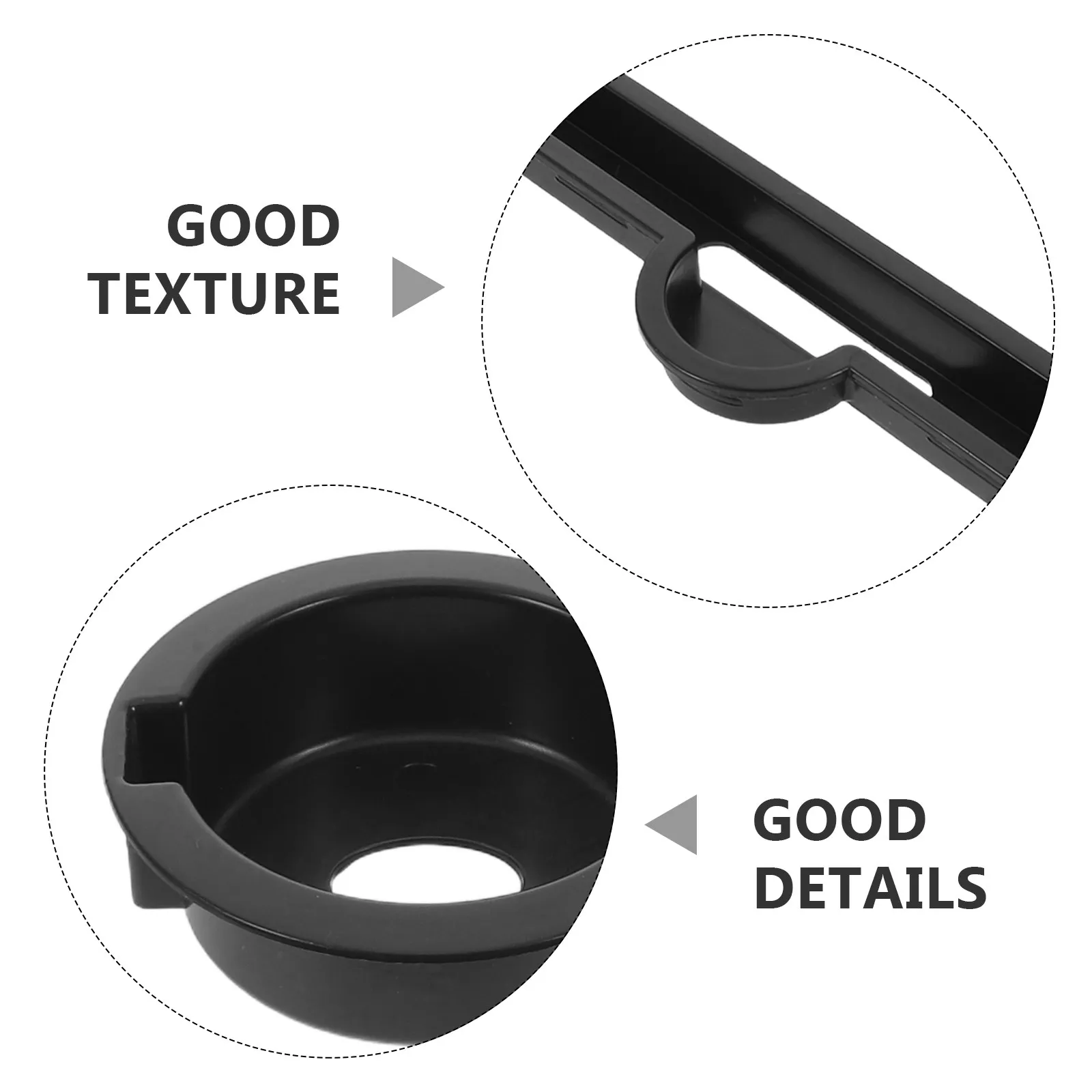 2Sets Folding Desk Cup Holder Insert and Card Slot Attachment for Bed Desk Portable Anti-Scald Drink Holder Laptop Table