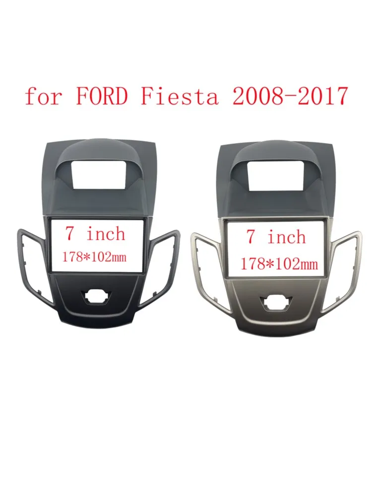 WQLSK 7 Inch 2Din Auto Fascia Radio Panel voor FORD Fiesta 2008-2017 Audio Frame Dash Fitting Kit installeren Facia Gezicht Plaat - afbeelding 2
