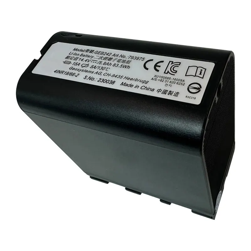 بطارية GEB242 لأدوات البناء للمسح المحطة الإجمالية Leica TS30 TM30 TS50 TS60 5800mAh 793975
