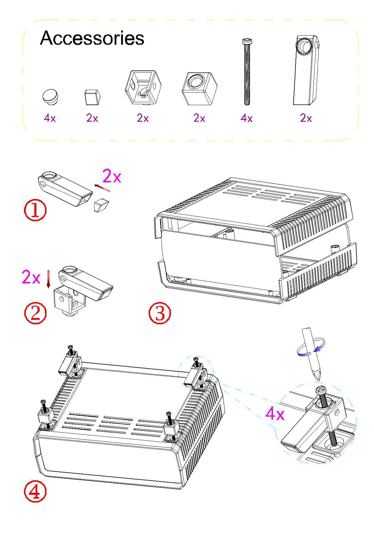 Bahar Brand Enclosure ABS Plastic Housing Desk-top shell Wire Junction Box Instrument Case MODEL BDH 20012