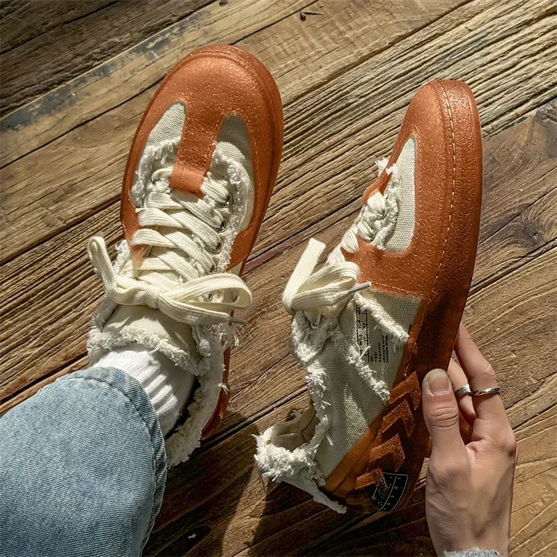 

New Arrival Men Sneakers Fashion Canvas Shoes Lace Up Comfortable Vulcanize Shoes Outdoor Casual Shoes Male Skateboard Footwear