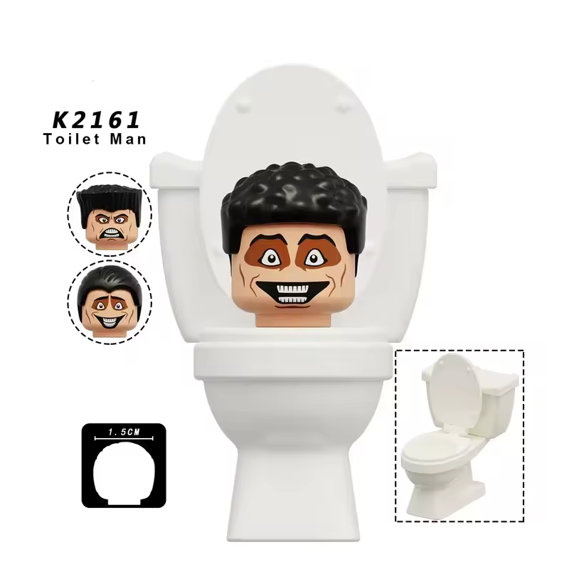 New KDL SWAT Skibidi Toilet Man Figures Anime Block Toys TvMan Titan Cameraman Speakerman Bricks Model Toy Birthday Gift - Image 22