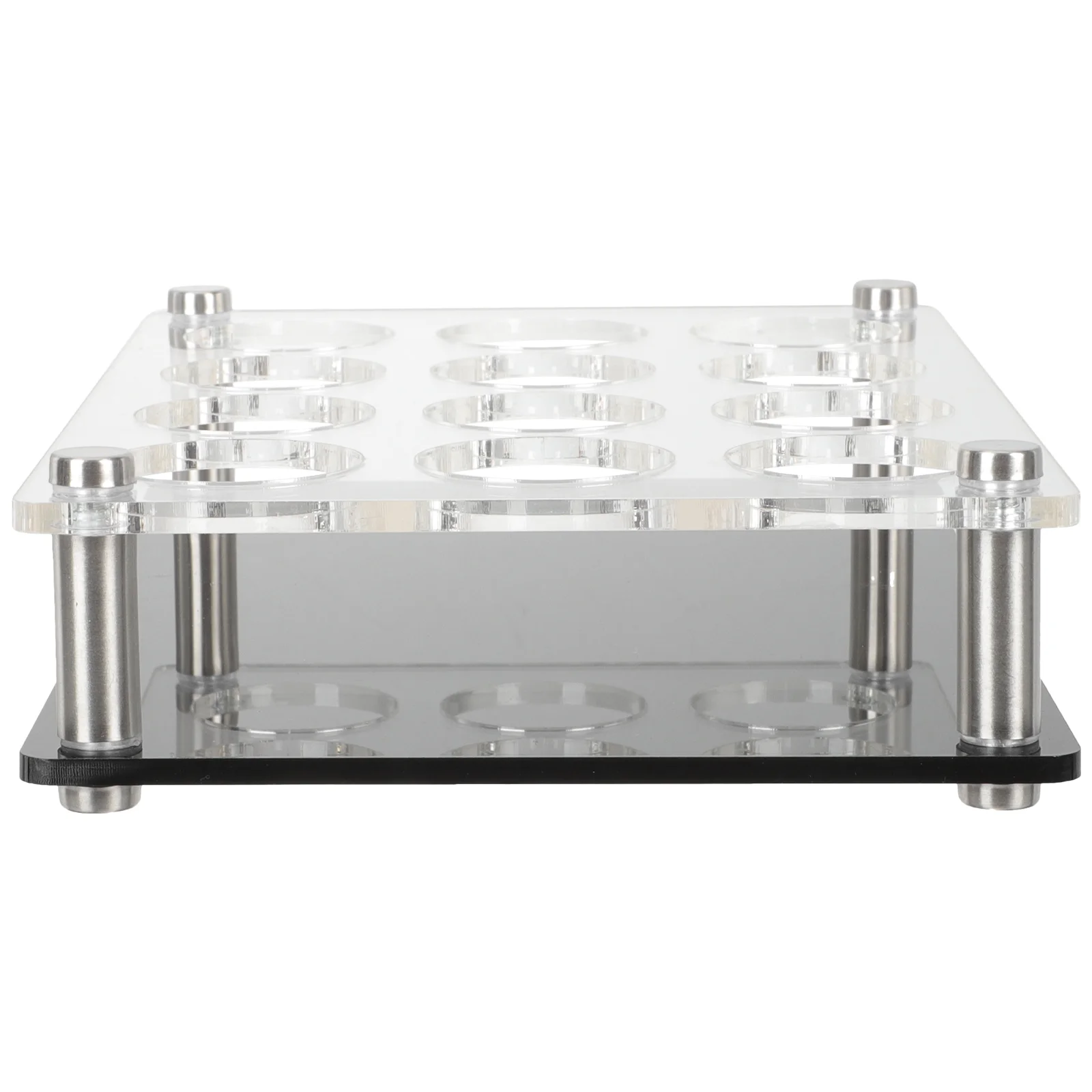 

Bar Cup Holder Shot Glasses Organizer Ktv Display Rack Circle Tray Multi-slots Whiskey Acrylic for Shots Gobstoppers