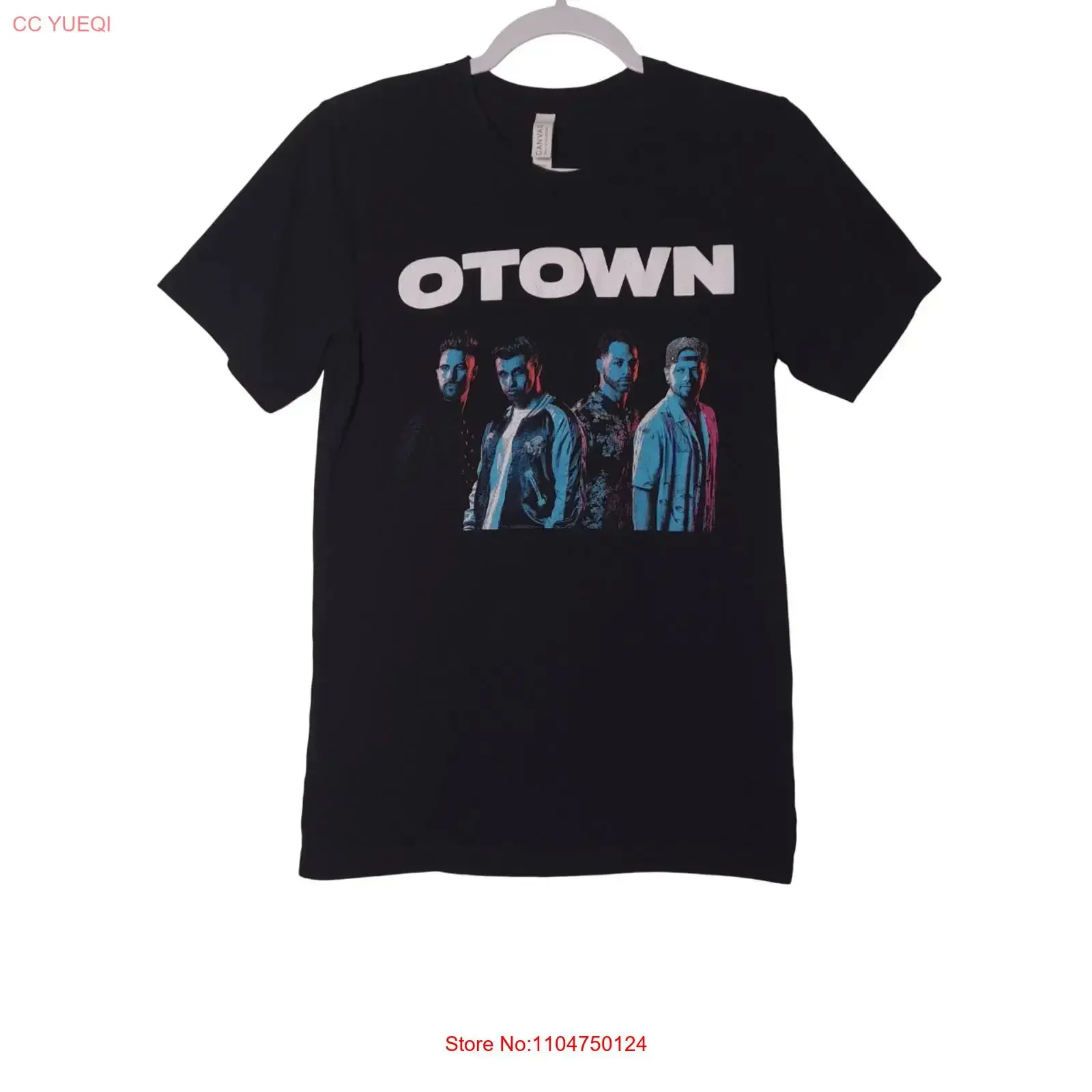 Футболка O Town 2021 Tour, б/у, размер S, черная, винтажная, с эффектом потертости, для мальчиков, мягкая, дышащая, с графическим принтом, эластичная, унисекс, слегка потертая.
