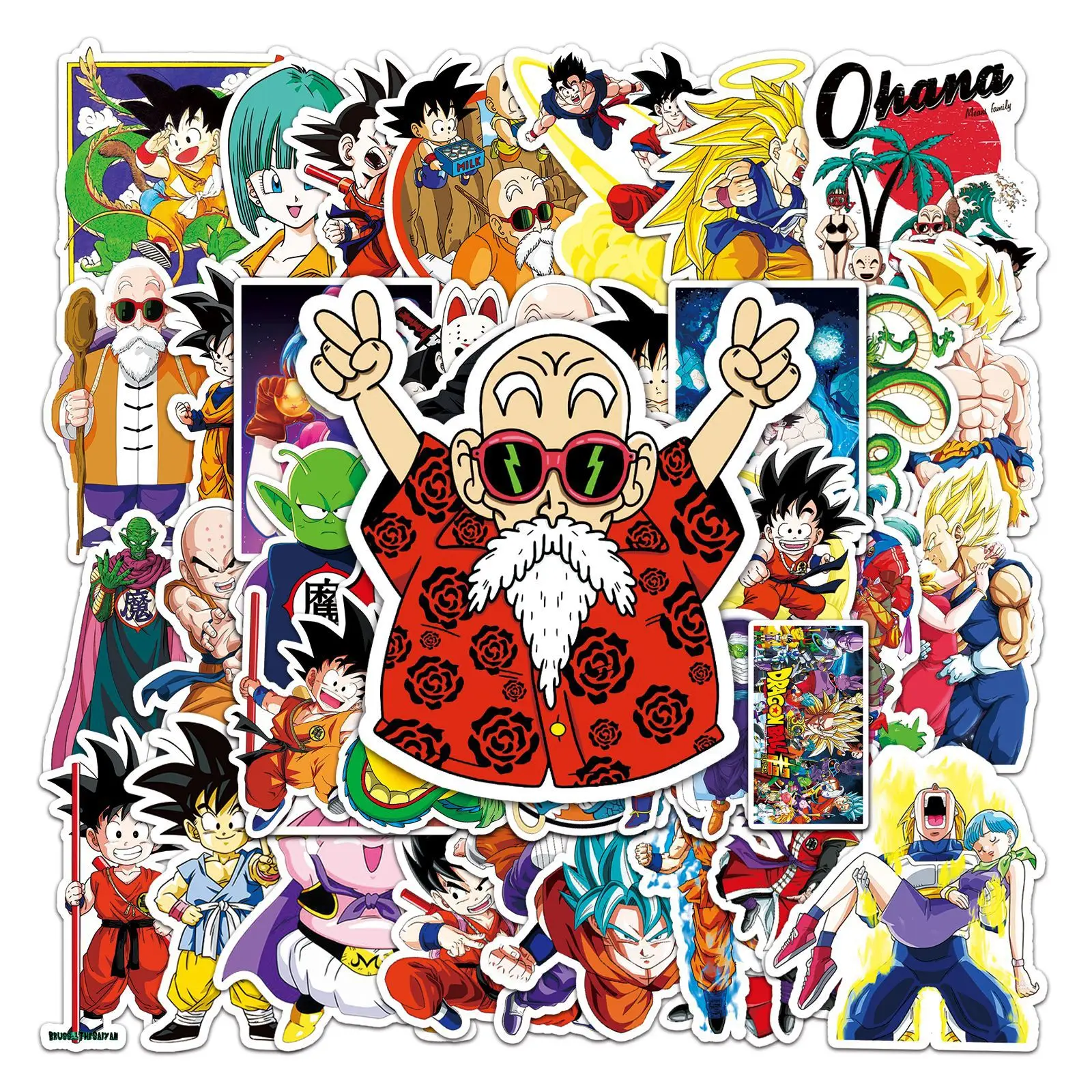 50枚入り クラシック日本アニメ ドラゴンボール ステッカー - Kids Toys Japan のレビューと価格