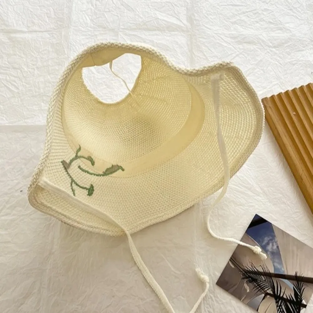 

High Quality Lace Bowknot Sun Hat Adjustable Breathable Summer Sun Hat Anti UV Sweet Sunshade Cap Gift