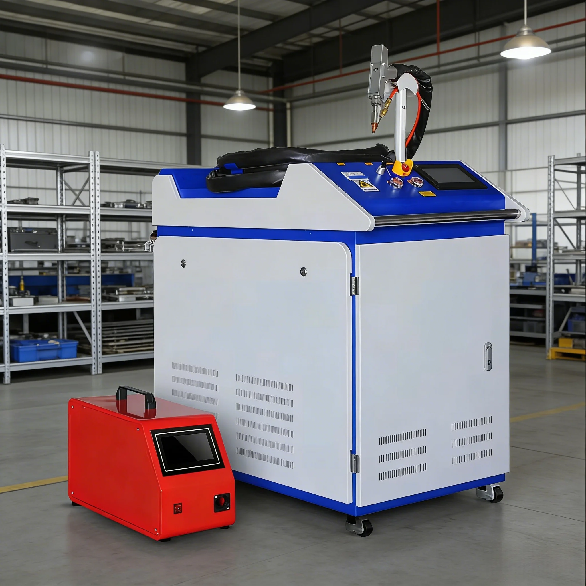 Mesin Las Serat Optik Portabel - Handheld Laser Welder 1000W ulasan dan harga