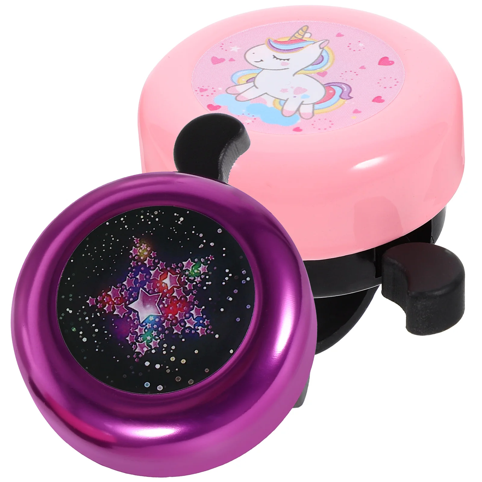 

2pcs Children Bike Bell Cartoon Design Loud Sound Traffic Signal Durable Safe Kids Bicycle Accessories Outdoor Weather