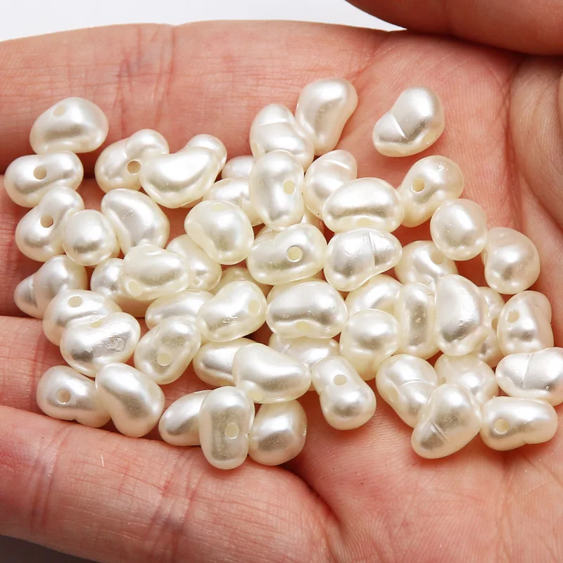 100pcs/lot Irregular Imitation Pearl Beads Acrylic Loose Spacer Pearl Beads For Diy Jewelry Making Bracelet Necklace Accessories