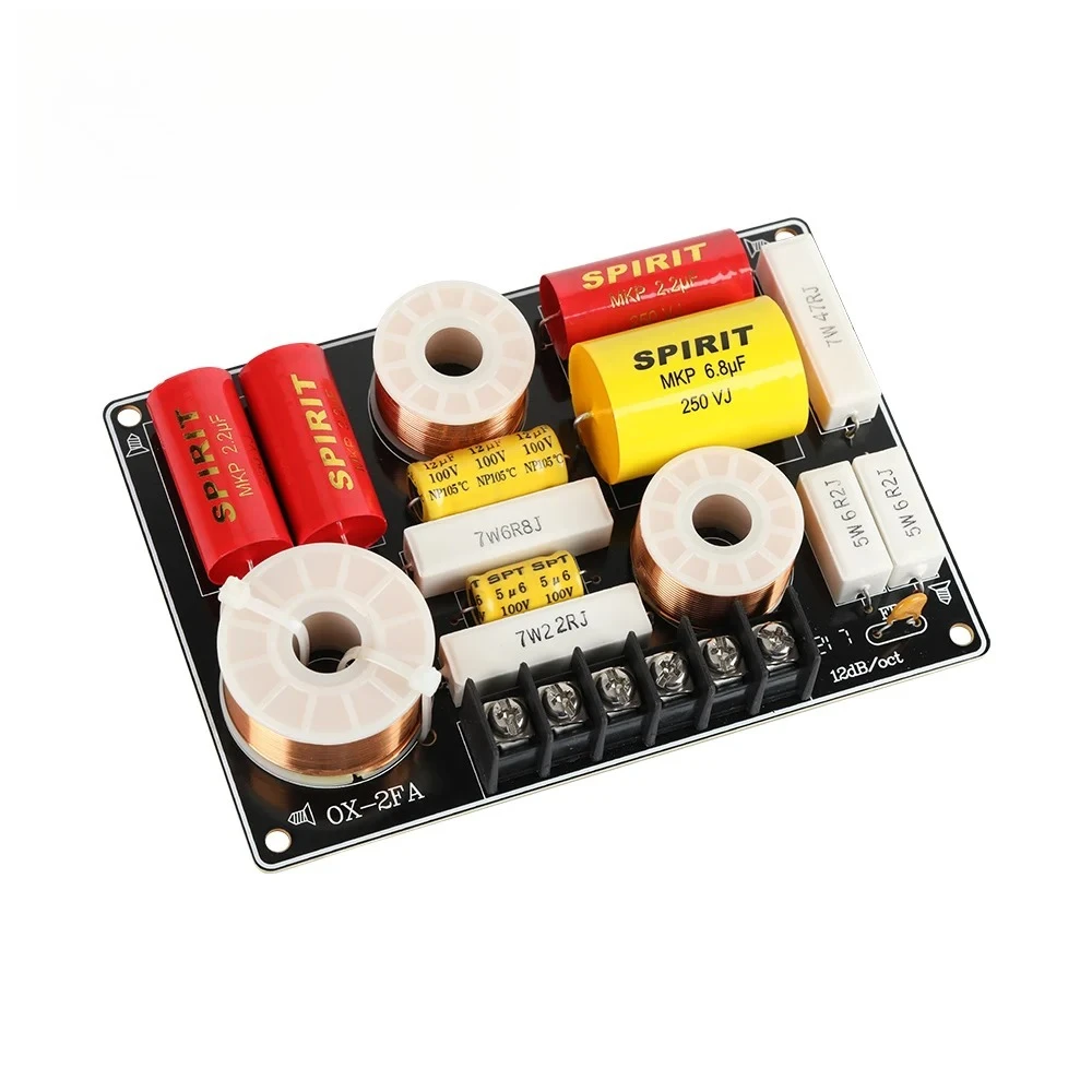 200W Crossover 2 Way Home Theater Treble Bass Audio Sound Speaker Amplifier Frequency Divider Filter 2 Way Crossover