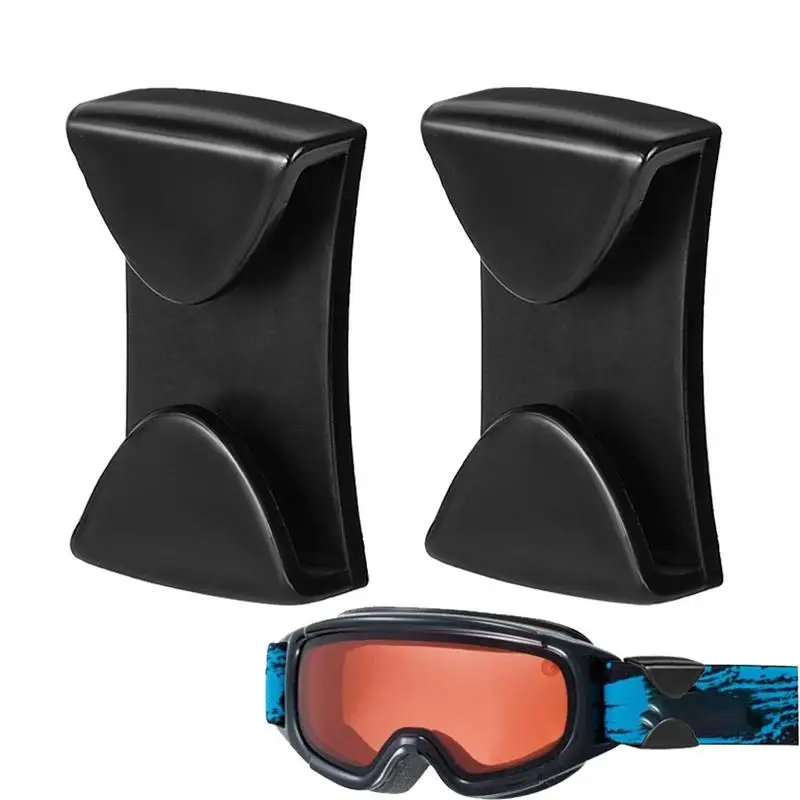 Goggle Clip For Ski Goggle Grip 2Pieces Quick Release Goggle Clips Secure Side Rails Ski Accessories helmet Goggle Clip