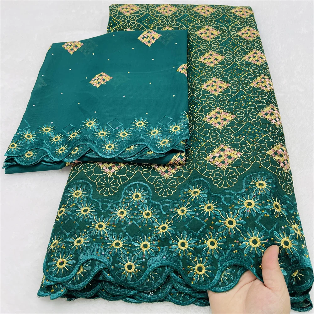 

Горячая новинка 2026: Швейцарское кружево 2.5+2.5 ярда, африканский нигерийский французский высококачественный хлопок для свадебных и праздничных платьев, для шитья нарядов невесты