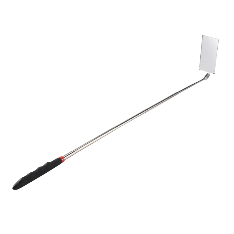 3 Pieces Telescoping Inspection Mirror Round Mirror Square Mirror Inspection Tool For Checking Vehicle,Observing Mouth-BEAU
