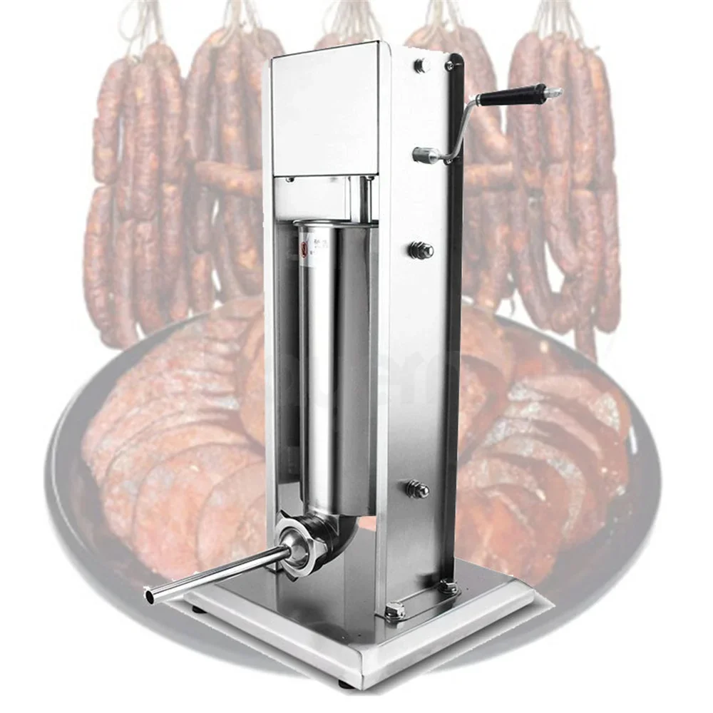 2l 3l 5l 7l 10l 12l 15l Commercial Manual Vertical Meat Pork Beef Chicken Sausage Stuffer Ham Hotdog And Sausage Filler Maker