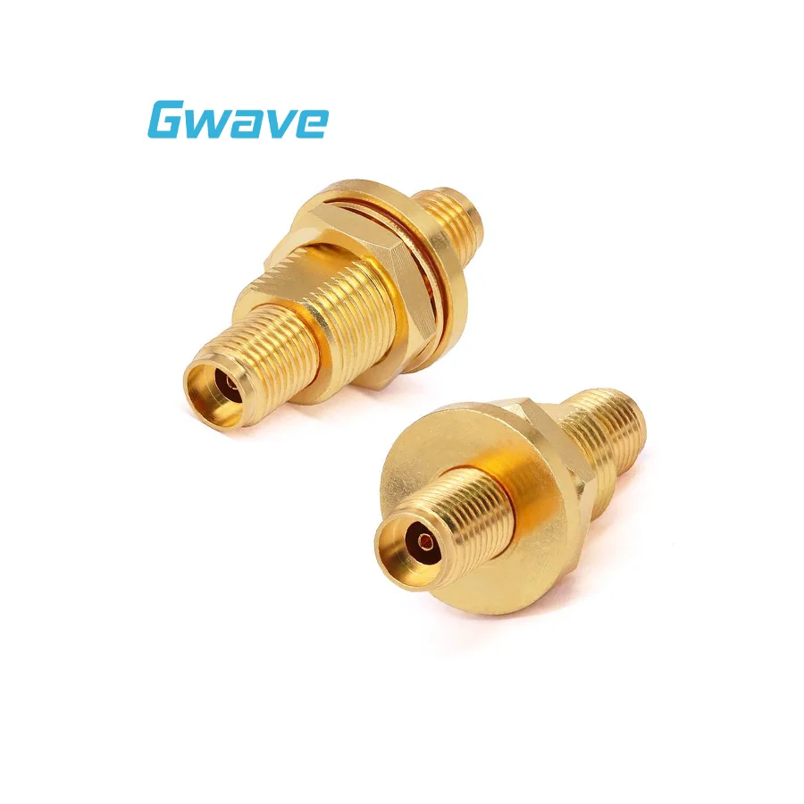 High frequency Millimeter wave 2.92mm Female to 2.92mm Female Hermetically Sealed Bulkhead Mount Adaptor DC - 40GHz