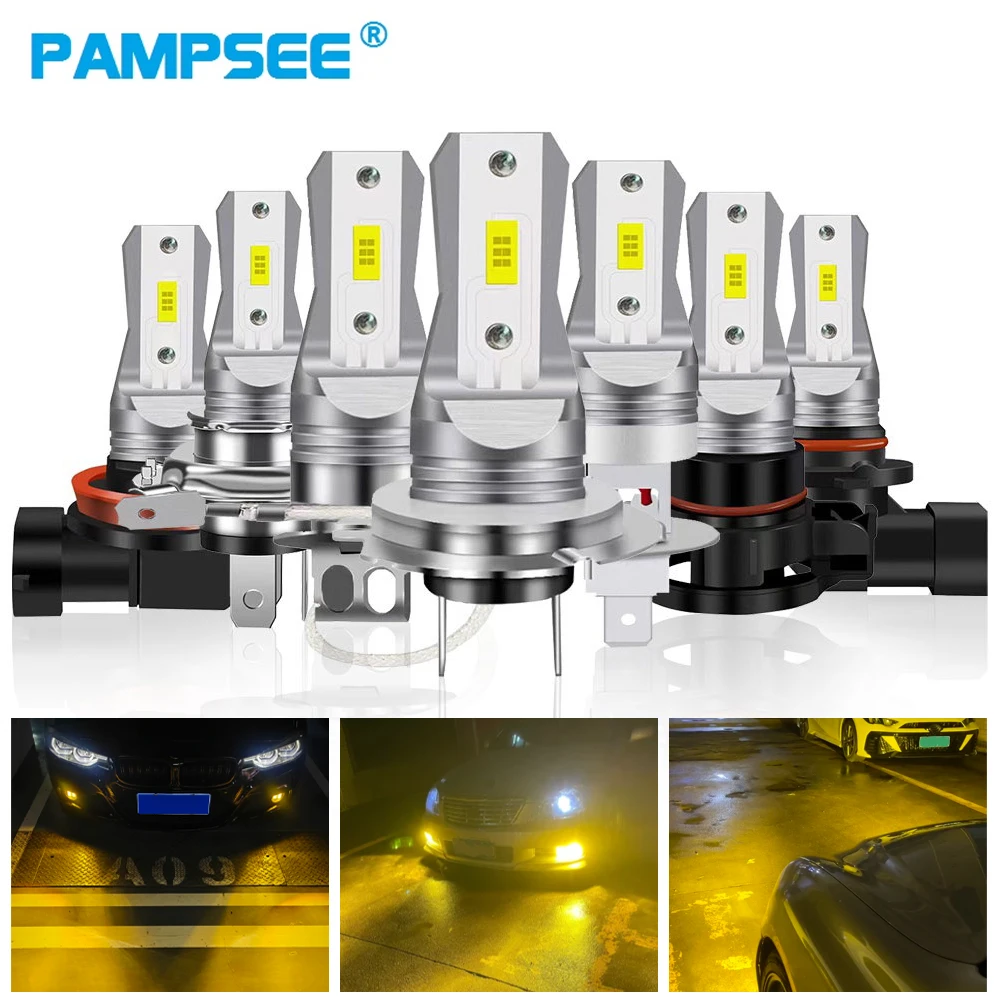 

2 шт. H7 H4 Led Super Bright CSP-3570 Автомобильные противотуманные фары H1 H8 H9 H11 9005 9006 HB3 Комплект ламп DRL дальнего ближнего света 3000K 12V X3-24V