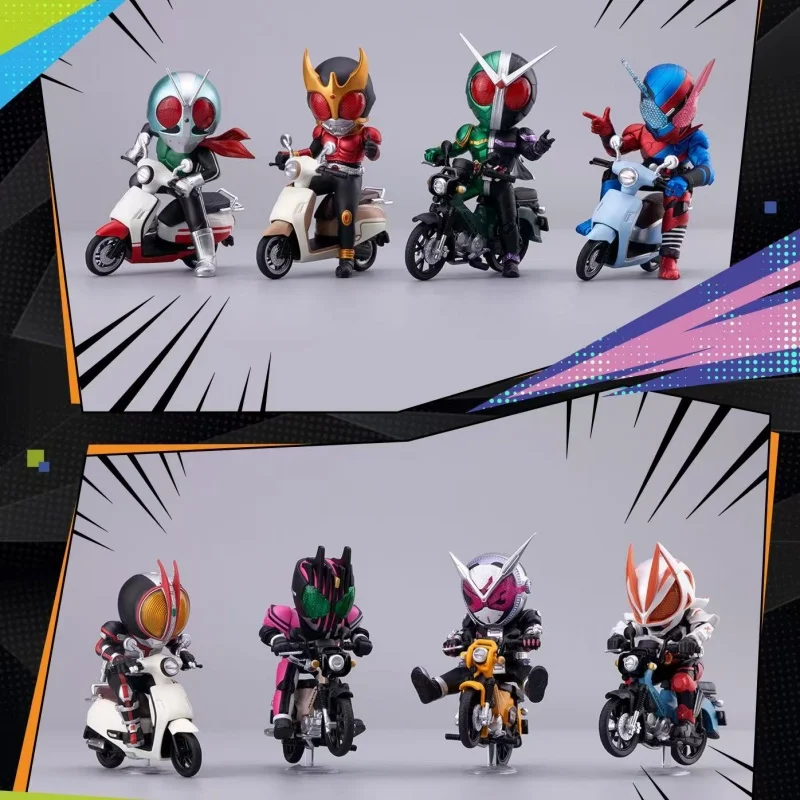 Authentic Bandai Bn Figure Q Series Kamen Rider × Car Blind Box Collaboration Motorcycle Model Toy