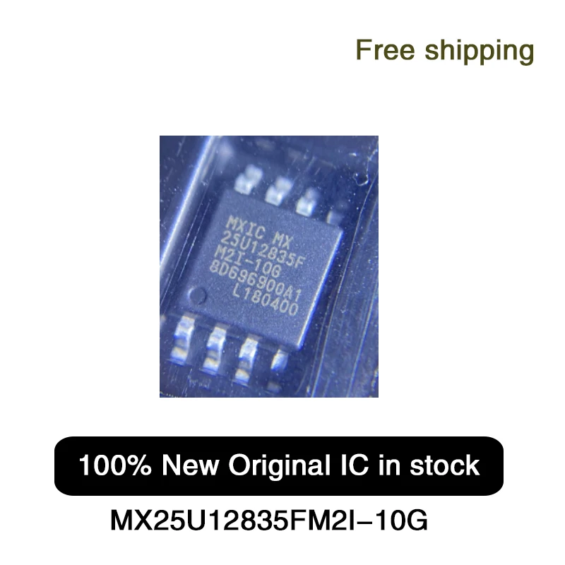 5Pcs 100% New MX25U12835FM2I-10G 25U12835FM2I-10G 25U12835F M2I-10G sop-8 Chipset