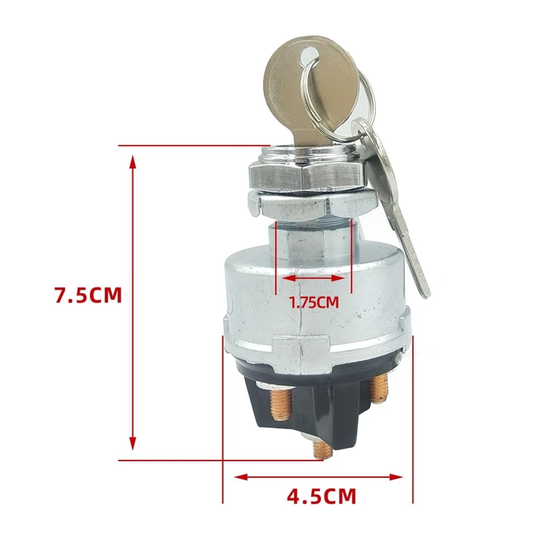 1 Set Of Ignition Switches For Cars, Trucks, Agricultural Vehicles, Construction Vehicles, Racing Cars, Excavators Karts