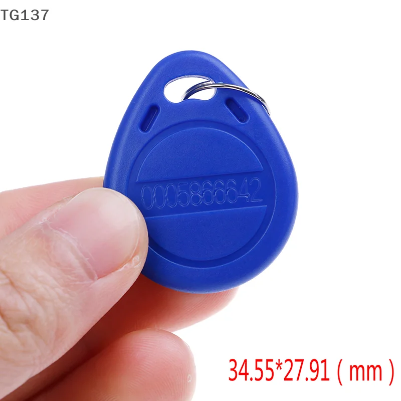 10Pcs TK4100 Keychains 125KHZ RFID Proximity Id Card Token Tags Key Fobs NFC
