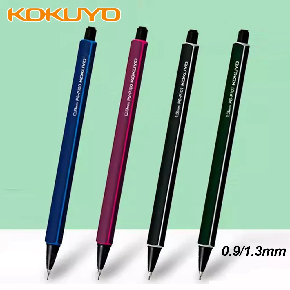 

Японский механический карандаш KOKUYO 0.9/1.3 мм для экзаменов/рисования, канцелярские товары, прочный, с треугольным держателем для грифеля, школьные принадлежности