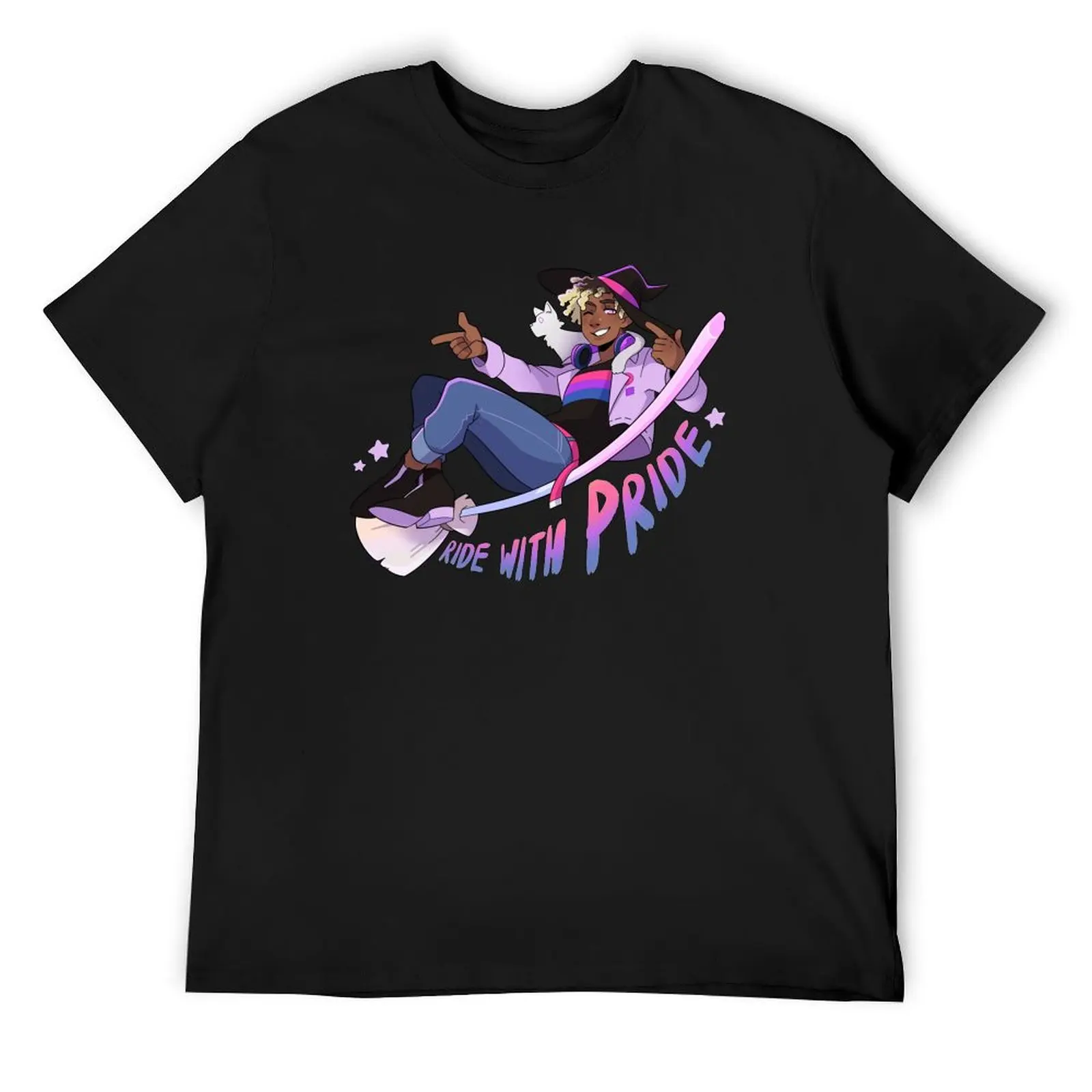 

Ride with Pride - Bi T-Shirt funny costumes Man t-shirt Personalized t-shirt t shirts for men cotton