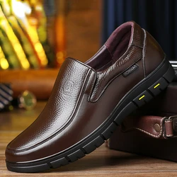 Handmade Men's Shoes New Leather Casual Shoes for Men Flat Platform Walk Shoes Outdoor Footwear Loafers Breathable Sneakers Male