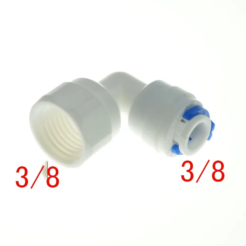 

5PCS 3/8" OD Hose 3/8" female Elbow Connection Quick Connector RO Water ST014F