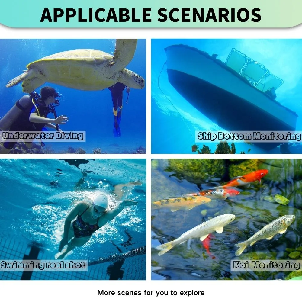 Boîtier résistant à l'eau de mer caméra réseau sous-marine eaux turbides lumière de remplissage forte