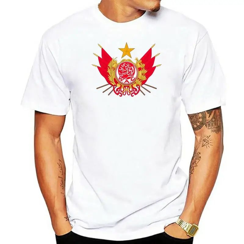 Men T shirt Wydad Athletic Club of Casablanca WAC Morocco Grey Tee Shirt Round Neck Tops women