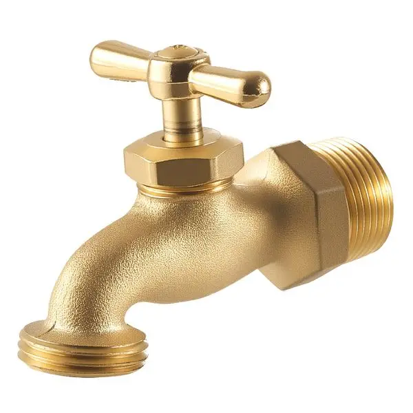 

Hose Bibb 3/4' MIP x 3/4' MHT Connection Brass Outdoor Water Faucet Spigot