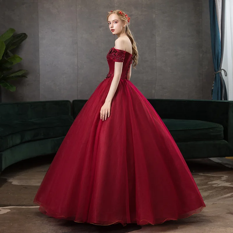 New Fashionable Strapless Vocal Art Exam, Beautiful Voice Performance, Fluffy Skirt, Stage Host, Annual Meeting, Evening Gown