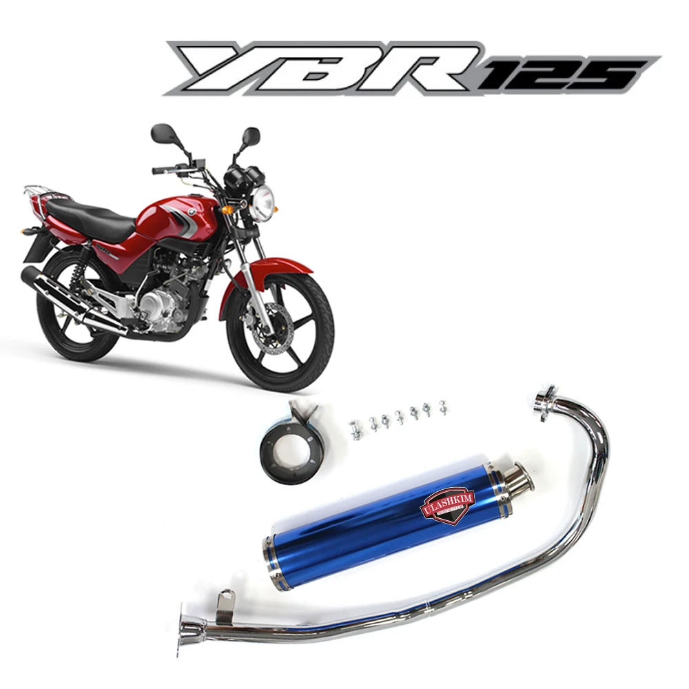 

Motorcycle Exhuast Connector Link Contact Middle Pipe Slip On For YAMAHA JYE YBR125 YBR150 Systems Exhuast