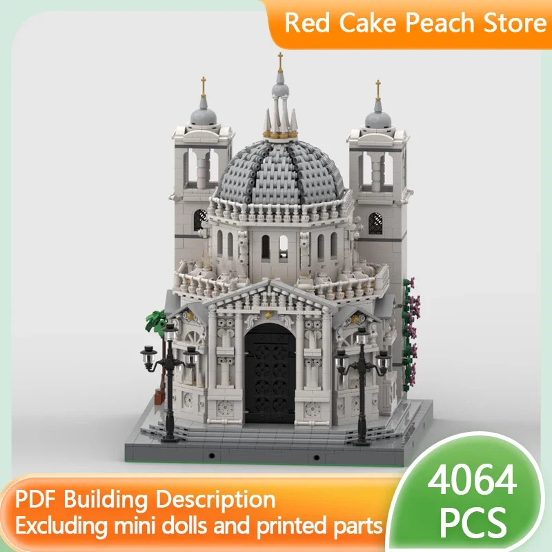 City Street View Model MOC Building Bricks Venice Cathedral Temple Modular Technology Gifts Holiday Assemble Children Toys Suit