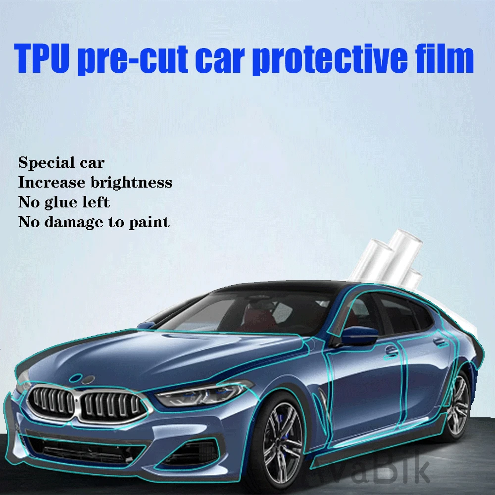 For BMW M850i 8 Series 2022-2024 7.5Mil PPF Pre Cut Car Paint Protection Film Transparent Wrap car hood Clear Protective Sticker