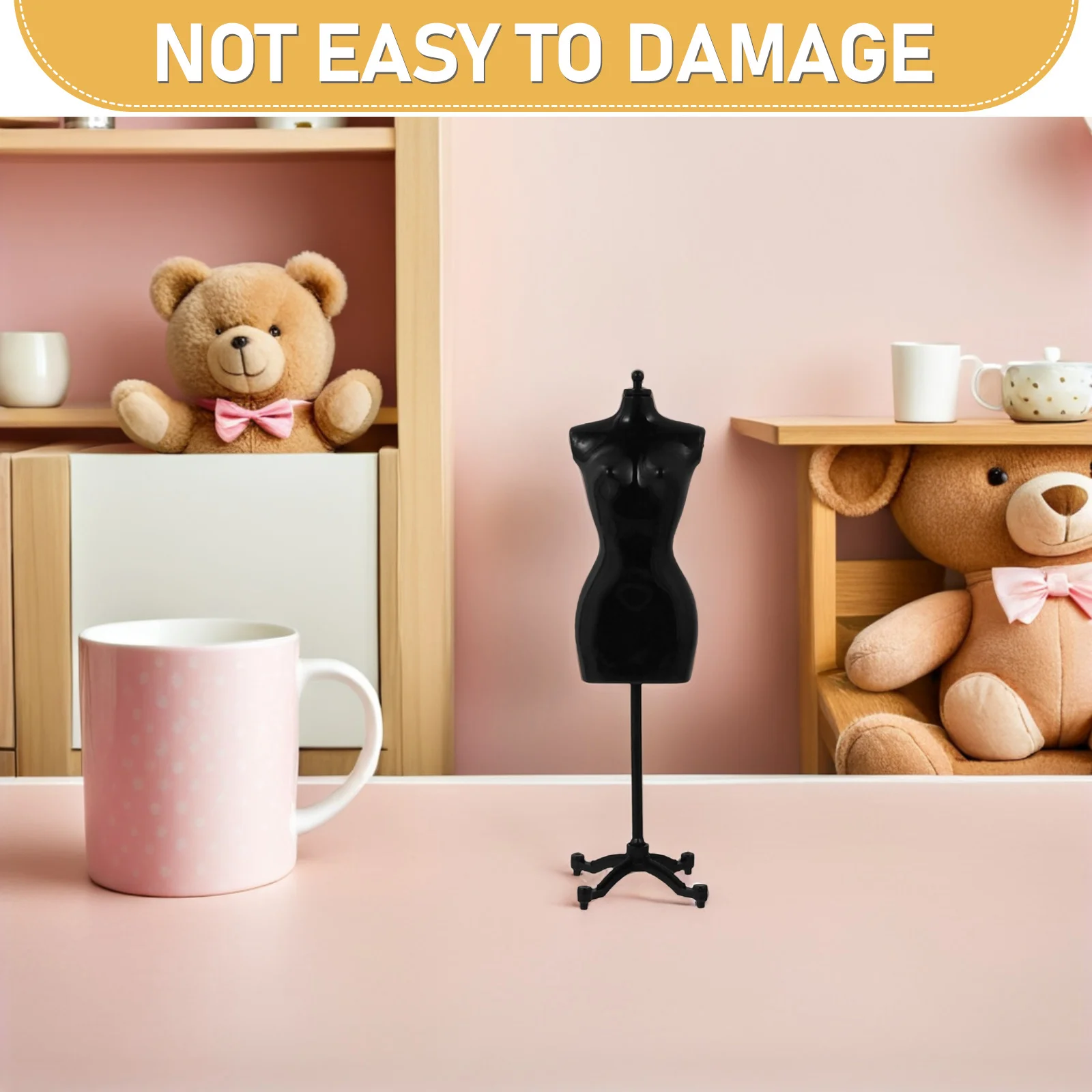 6 stuks mini-jurkhouders kunststof sterke ondersteuning kreukvrije display kostuums t-shirts sieraden kinderen verjaardagen Kerstmis